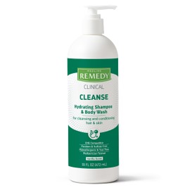 Medline Remedy Medline Remedy Clinical Hydrating Shampoo & Body Wash (16 fl oz), Vanilla Scent, Cleanser, No-Rinse, Adults, Kids, Shower Or Bedside, Dimethicone, Sulfate Free