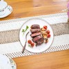 INHEMING Macrame Table Runner with Tassels, Beige Table Runner in