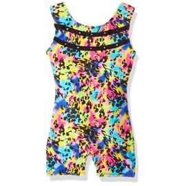 Jacques Moret Chica Cheetah Hearts Tank Biketard, Tonos de Animales Impresos, Medium