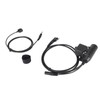 Throat Mic Earpiece 7.1mm Plug with Finger PTT Portable for