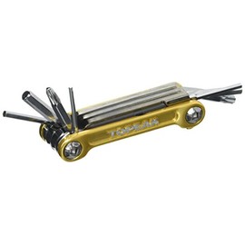 Topeak Unisex's Mini 9 Pro Multi Tool, Yellow/Silver, 7.6 x 2.6 x 1.6 cm