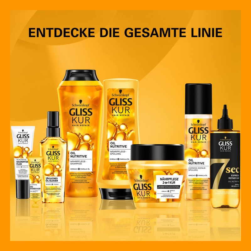 Gliss Kur Oil Nutritive Hair Tip Fluid (50 ml), for