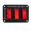 12V 20A Rocker Switch Panel 3Red LED Toggle Switch Quick