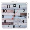 Wall Clock Industrial Style Silent Quartz Movement Density Board Large