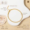 Amberta Silver Gold Waterproof Ankle Bracelets for Women | Boho