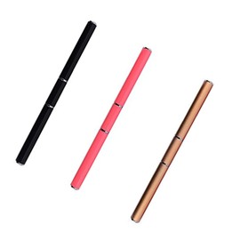 ZXUY Polygel Nail Brush and Picker Tool Dual-Ended 2 IN 1 Design Gel Nail Brush and Spatula Stainless Steel Tool for Nails Extension and Quick Building Gel (BK+PK+GD)