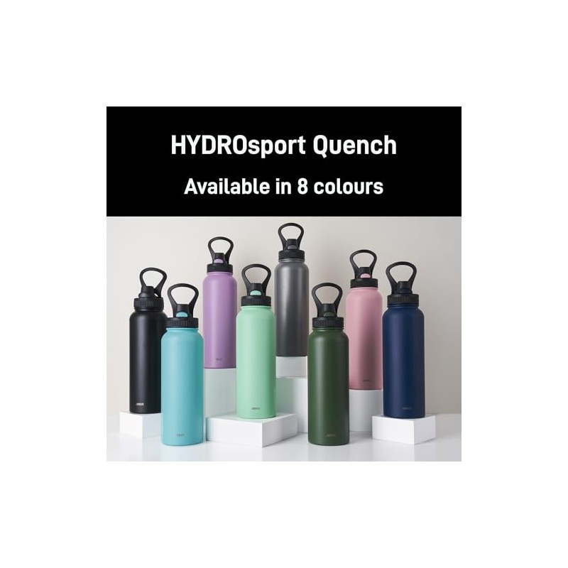 Avanti HydroSport Quench Insulated Water Bottle, 1.1 Litre, Blue