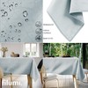 Filumi Tablecloth 120 x 160 cm Oval Silver Washable for