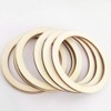 SUPVOX 50pcs Wooden Bamboo Dreamcatcher Rings Hoops Round Metal Hoops