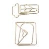 100Pcs Funny Planner Clips Anti Rust Electroplating Process Envelope Coffee