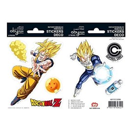 ABYSTYLE - DRAGON BALL - Stickers - 16x11cm - Goku/Vegeta