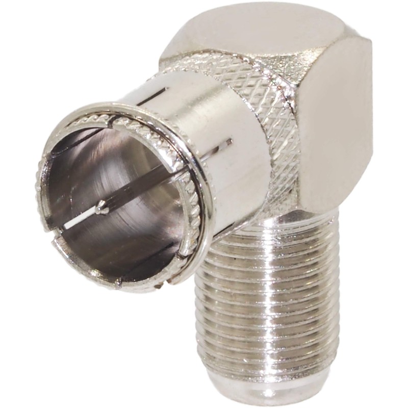 Audiophan F-Type Contact Plug L Shape Screw Male - Female
