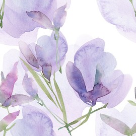 BaoHArtHome Floral Peel and Stick Wallpaper Contact Paper Removable White Purple Leaf Boho Easy Peel Off Vinyl Wallpape Self Adhesive for Bedroom Living Cabinet Room 17.7in x 6.6ft