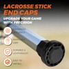 MaiTianna 2 Pack Lacrosse Stick End Caps, Sliding Butt End