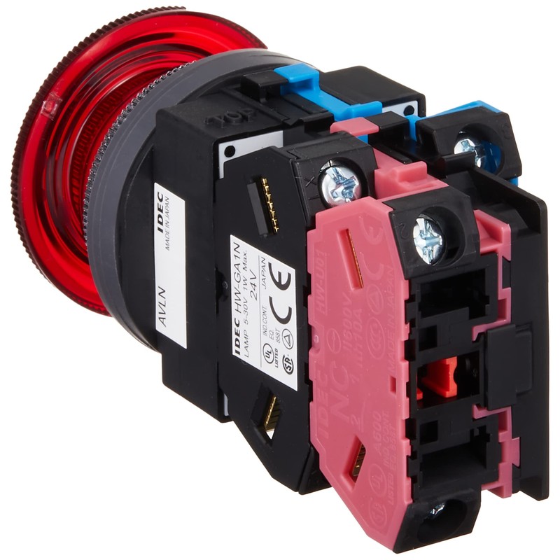 IDEC φ30 シリーズ 照光押ボタンスイッチ 大形プッシュロックターンリセット形 AVLN32211DNR