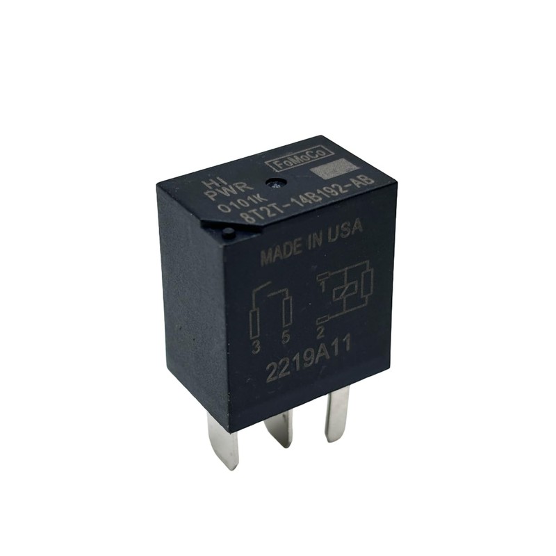 Relay 8T2T-14B192-AB (Set of 2), 12VDC 4 Pins Plug-in Automotive