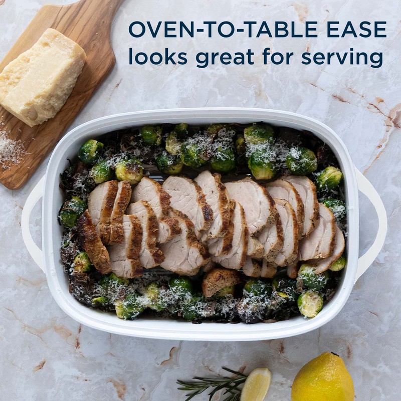 CorningWare QuickHeat 5.7-QT Cast Aluminum Roaster With Lid & Non-Stick