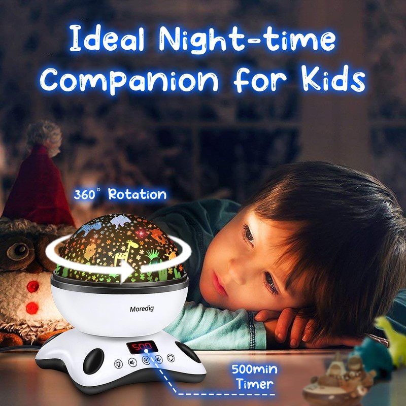 Moredig Kids Night Light Projector, Remote Baby Night Lights for