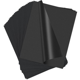 30 Sheets Tracing Paper Black Carbon Paper for Tracing Artist Work A4 Graphite Paper Carbon Transfer Paper for Tracing on Wood/Paper/Canvas (8.5 in by 11 in)