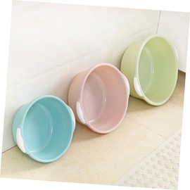 Healifty Home Bathroom Wash Basin Wash Basin 2pcs Household Washbasin Classical Wash Basin Washing Basins Small Pot Sink Footbath Sky-blue Bucket Round Basin Large Size Wash Basin