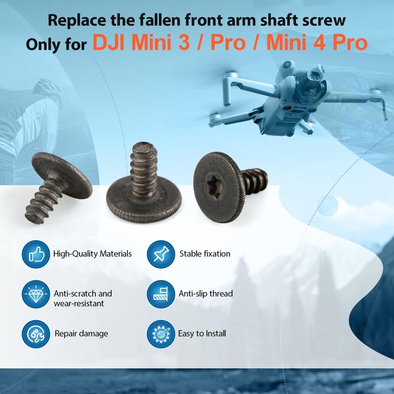 Front Arm Shaft Screws for DJI Mini 3/Mini 3 Pro