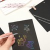 100 PCS Christmas Plastic Stylus for Scratch Art, 3.7 Inch