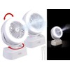 Sichler Haushaltsgeräte 3-stufiger Ventilator: 2er-Set Akku-Tisch-Ventilator & Vernebler,Oszilation,LED-Ring,1.200mAh (wiederaufladbarer Ventilator,