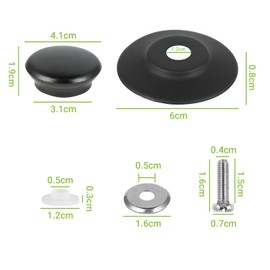 Qacpahucy 6 Pieces Pot Lid Knobs - Universal Pot Lid Knobs - Pot Handles - Kitchenware Knobs - Replacement Knobs for Pot Lid - Heat Resistant & Easy to Assemble