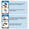 Retractable Golf Cart Seat Belt Bracket Kit for EZGO, Club