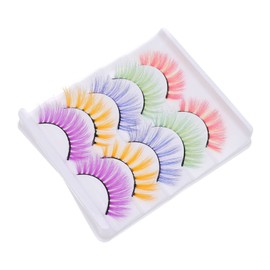 OATIPHO 5pairs Thick Fake Lash Faux Eyelash Simulation Eyelash Makeup Lash Extension Supplies