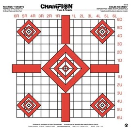 Champion Traps and Targets Re-Stick Updated Redfield Sight-In Target (16 x 16)