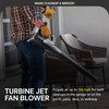 Sun Joe 24-Volt Cordless Compact Turbine Leaf Blower, 100 MPH