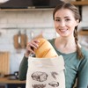 Guerity 2pcs Reusable Bread Bags To Keep Fresh, Cotton Linen