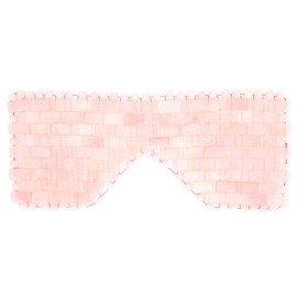 Jadestone Eye Relax Mask, Face Massager, Sleep Care Device, Reduce Dark Circles, Eye Treatment Therapy, Eye Massager, Cold Therapy (Pink Quartz)