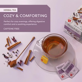 Wissotzky Cinnamon Magic Herbal Tea, 20 Teabags | Caffeine Free Tea | Warm Cozy Tea Blend