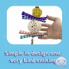 Mandarin Bird Toys 1703 Large Rainbow Rattan Sola Shredder -
