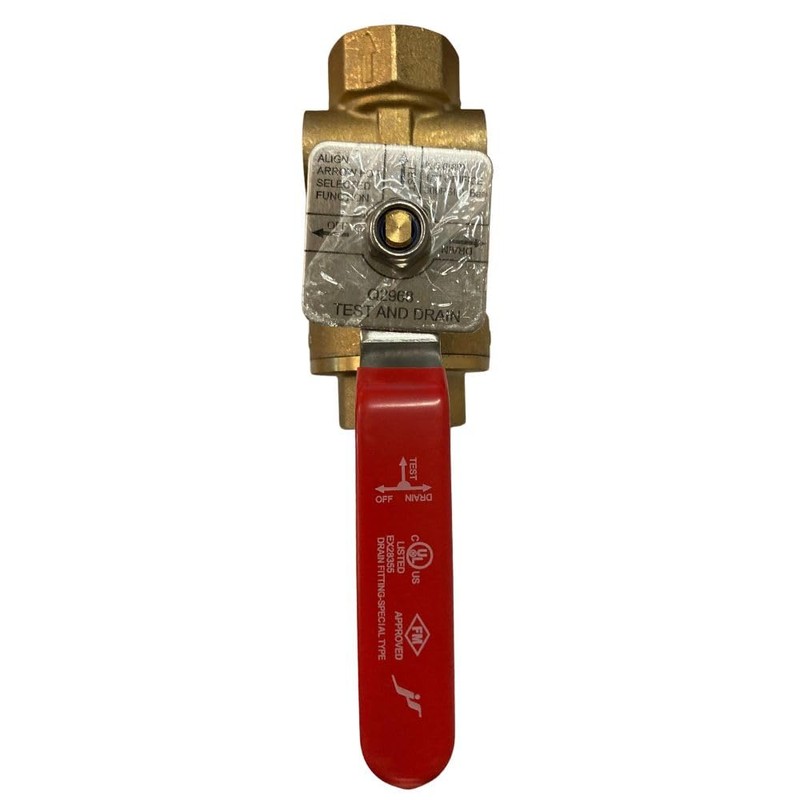 rust proof Full Port Brass Test and a durable Drain