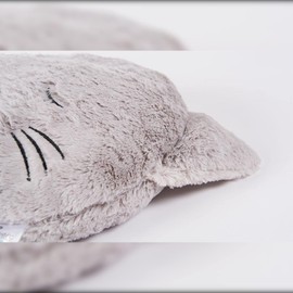 Atmosphera Children's Cushion Cat Faux Fur Diameter 28 cm Grey