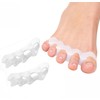 MOICUU足指サポーター 足指広げる 足指開き 足指パッド（1足組）パカッと広げる シリコン素材 足指 ストレッチ 水洗い可能 着脱やすい 柔らかい