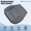 SecosAutoparts Driver Side Bottom Cloth Replacement Seat Cover Gray #H2T