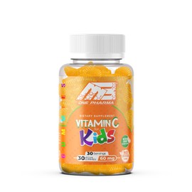 MB One Pharma – Vitamin C Supplement Gummies for Kids with Rose HIPS Chewable for Immune Support – Natural Orange Delicious Flavor (30 Vegan Gummies) Vegetarian, Non-GMO, Gluten Free