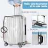 Yotako 26 Inch Suitcase Cover Protectors Clear PVC Luggage Cover