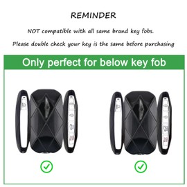 Jayanes Genuine Leather Key Fob Cover Compatible with Genesis G80 GV80 2024 2025 2026, G70 2023 2024 2025, Keyless Fob Case with Keychain & Lanyard for Genesis Key Fob (4+1 Buttons, Black)