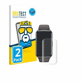BROTECT Pack of 2 Full Cover Screen Protectors for Amzhero Fitness Tracker 1.47 Inch Full Screen Protector Film [3D Curved, Crystal Clear]