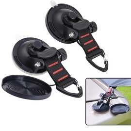 Suction Cups with Straps Heavy Duty Suction Cup Anchor MFCGHXR Suction Cups with Straps D Ring, Heavy Duty Suction Cups Anchor, Multipurpose Camping Sucker Cups Hooks, for Home Outdoor Car Van