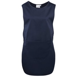 Premier Ladies/Womens Long Length Pocket Tabard / Workwear (S) (Navy)