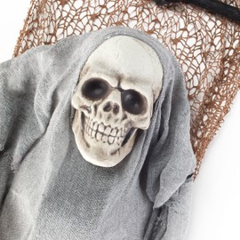 Motion Activated Sleeping Skeleton in Hammock Decoration with Lighting