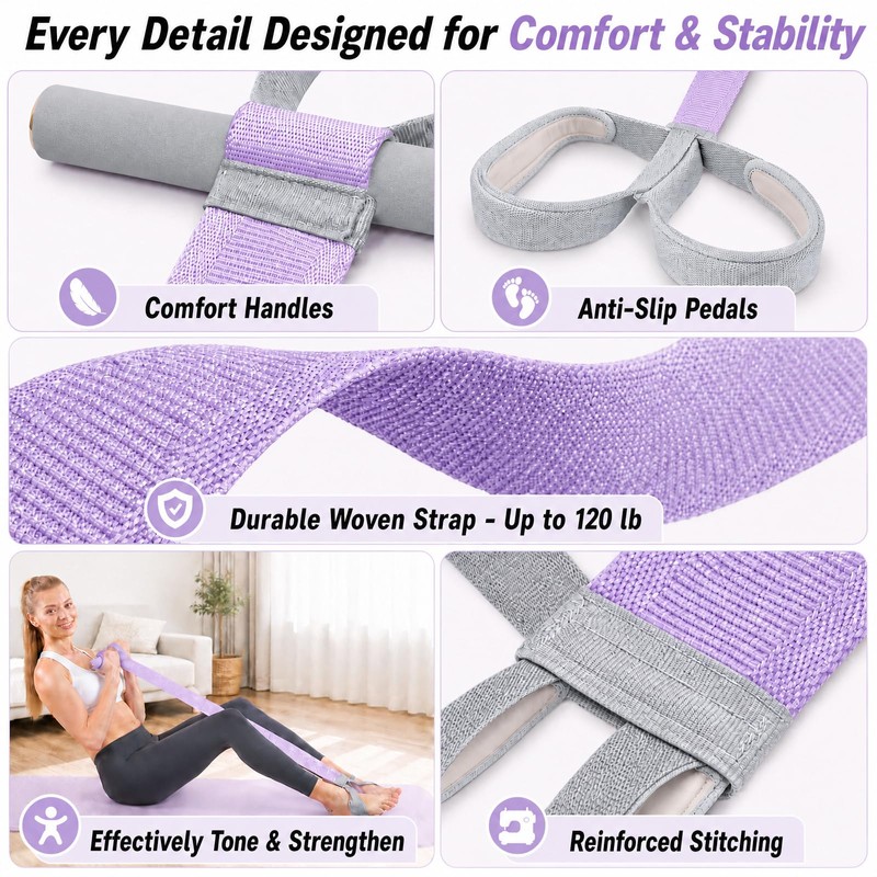 VANiGO Resistance Band with Handles, Elastic Exercise Band Resistance for