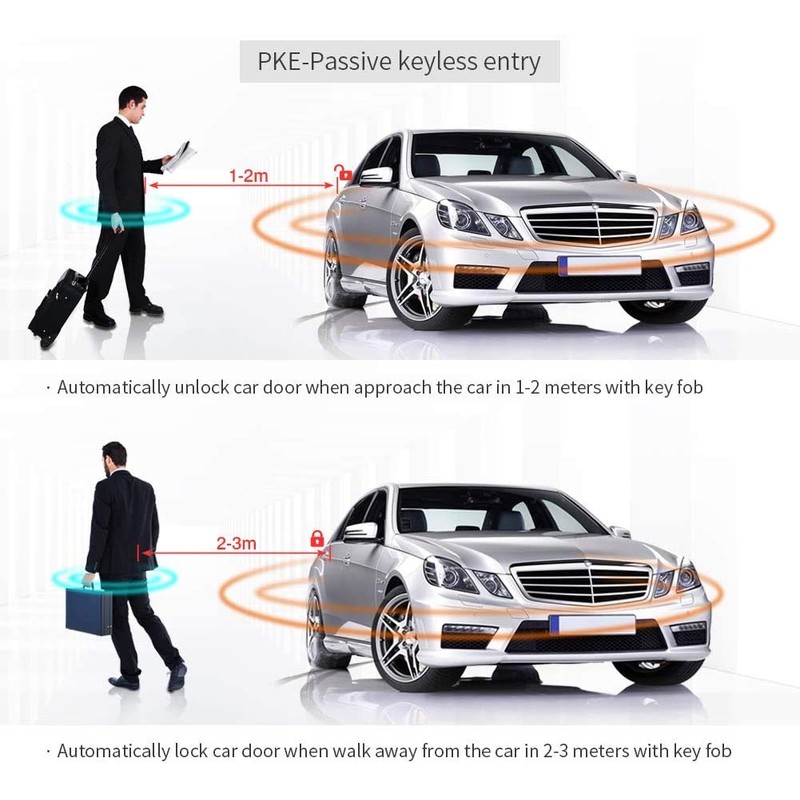 EASYGUARD EC002 Smart Key RFID PKE Car Alarm System Passive