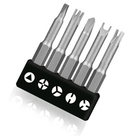 Buaak 5 Piece Specially Shaped Screwdriver Set, Special Bit Set, Screwdriver Bit Tool, Special Screwdriver for Bull Socket (U-Shaped, Y-Type, Triangle, Inner Cross, Three Point)